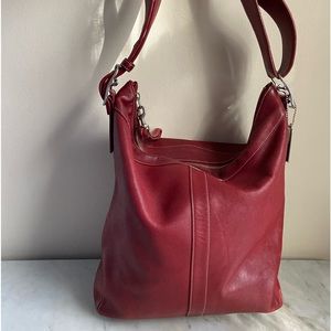 Coach Vintage Hobo Crossbody Bag in Red